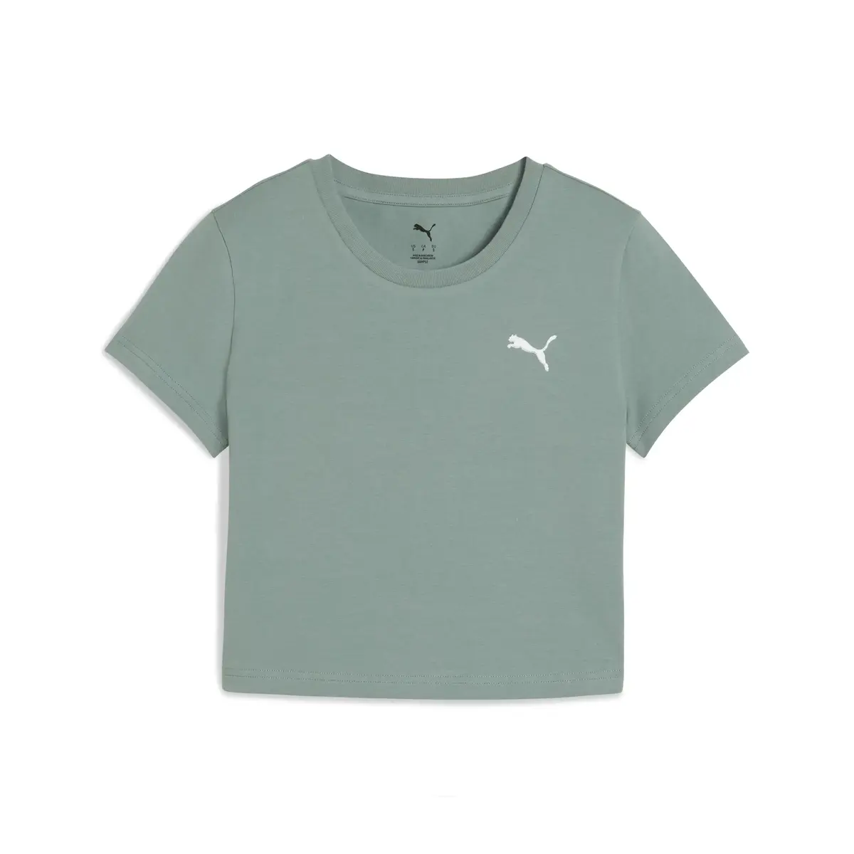 Puma WARDROBE ESS Baby Tee Yeşil Kadın T-shirt