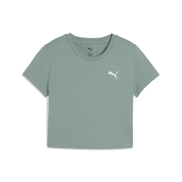 Puma WARDROBE ESS Baby Tee Yeşil Kadın T-shirt