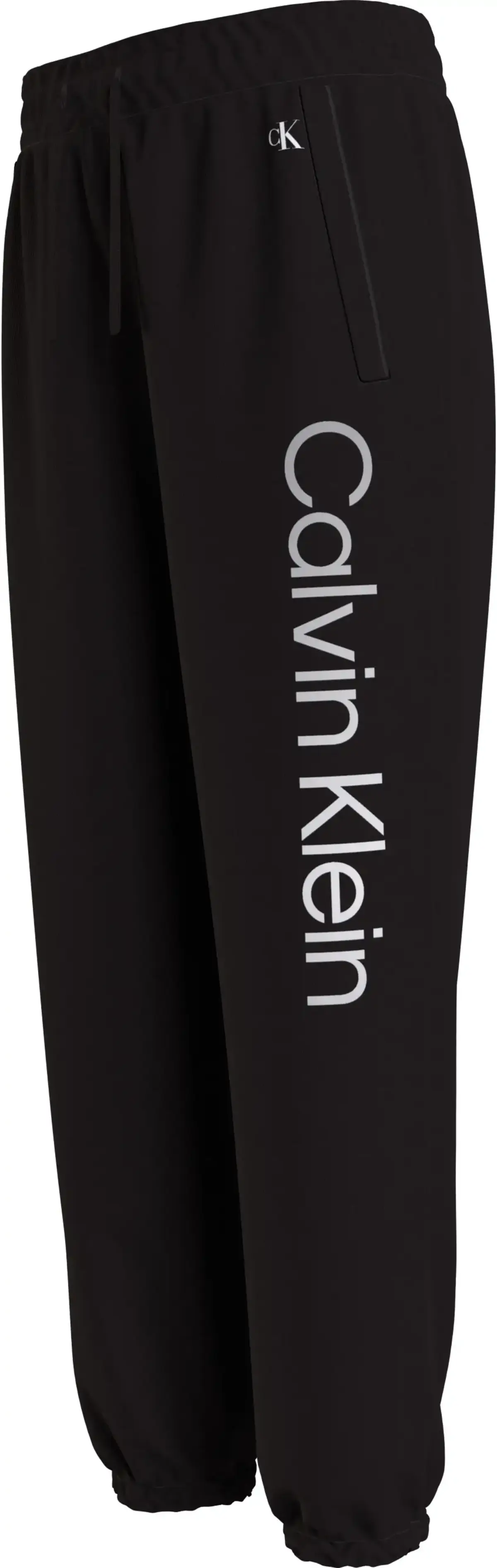 Calvin Klein INST SILVER LOGO SWE Kadın Siyah Eşofman Altı