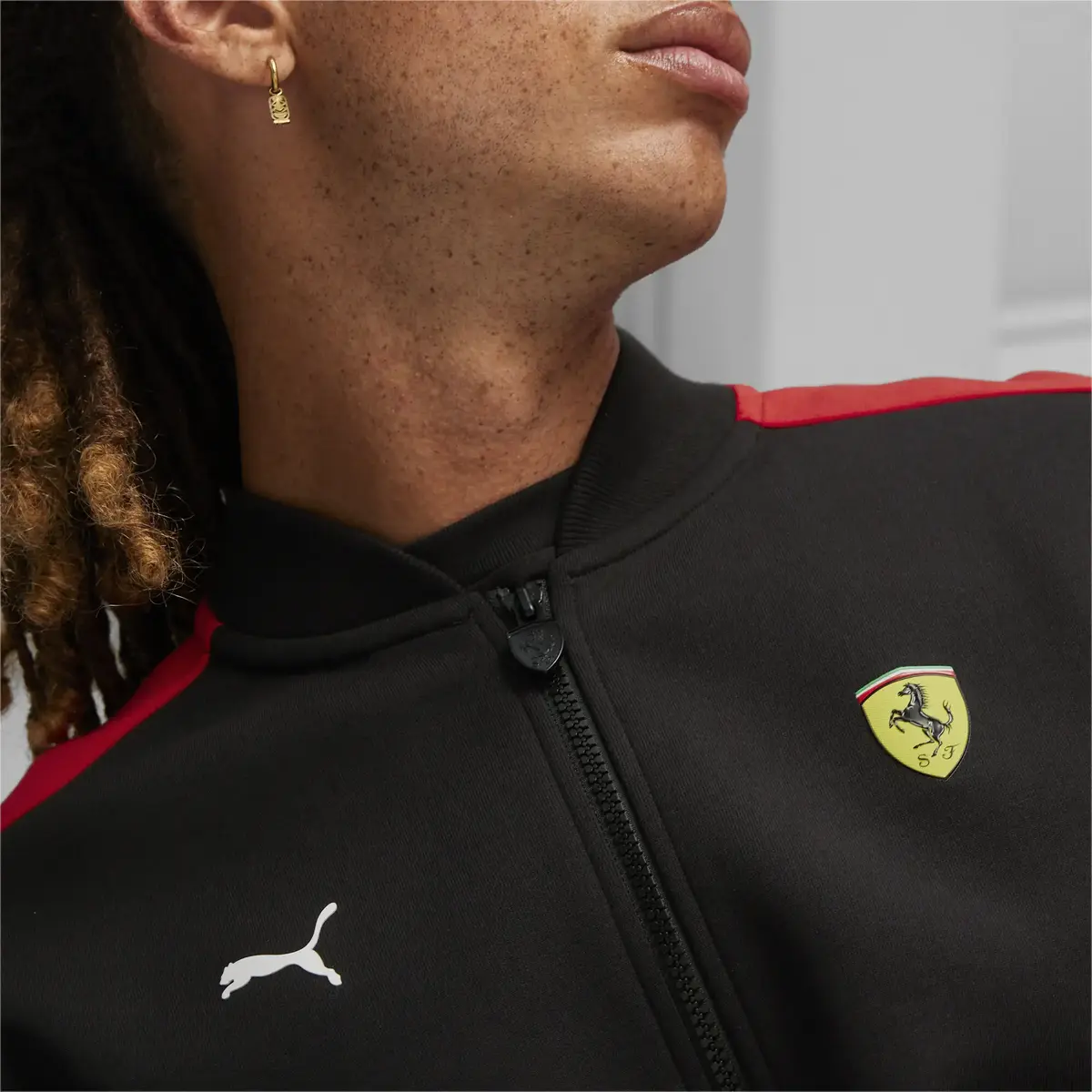 Puma Ferrari Race MT7 Track JKT Siyah Erkek Sweatshirt