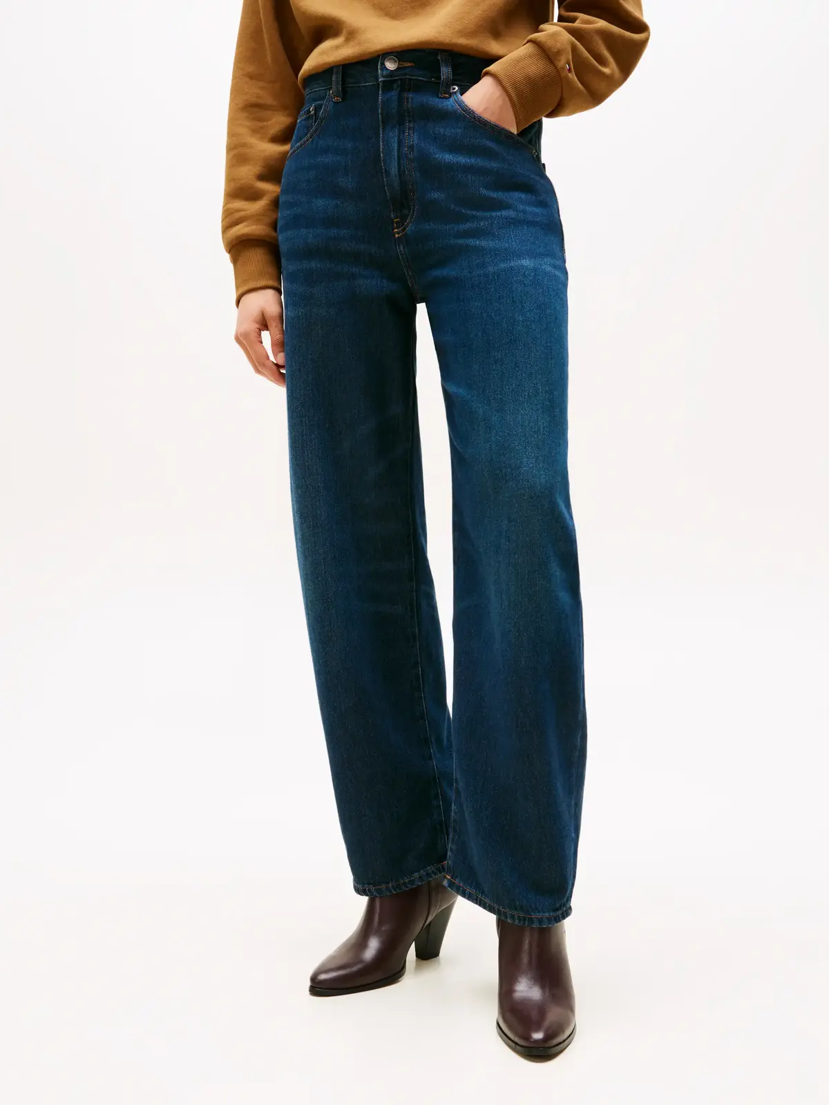 Tommy Hilfiger DNM MILO BARREL RW, 1BK Mavi Kadın Kot Pantolon