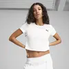 PUMA WARDROBE ESS Baby Tee Beyaz Kadın Crop