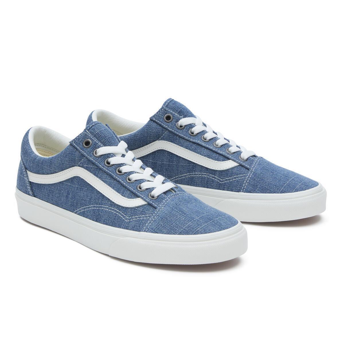 Vans Old Skool Mavi / Beyaz Unisex Günlük Spor Ayakkabı