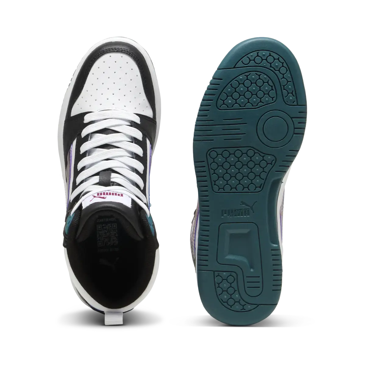 Puma ReboundV6MidBouncySkyJr Siyah Erkek Spor Ayakkabı & Sneaker
