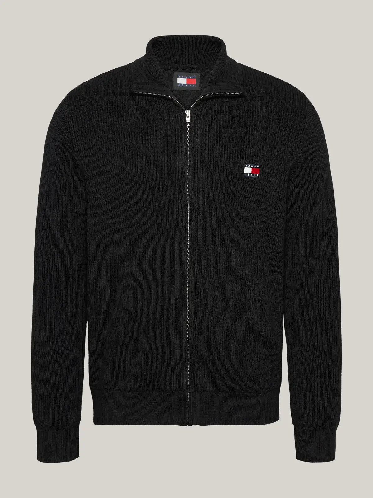Tommy Hilfiger TJM SLIM XS BADGE ZI Erkek Siyah Fermuarlı Ceket