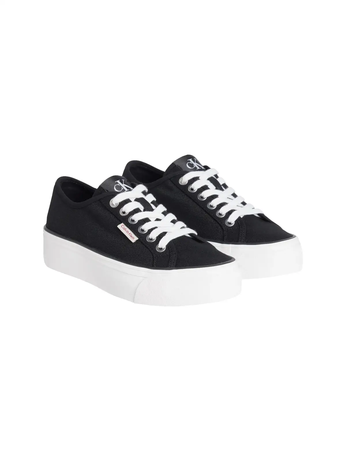 Calvin Klein VULC FLATFORM CTN LO Siyah Kadın Spor Ayakkabı & Sneaker