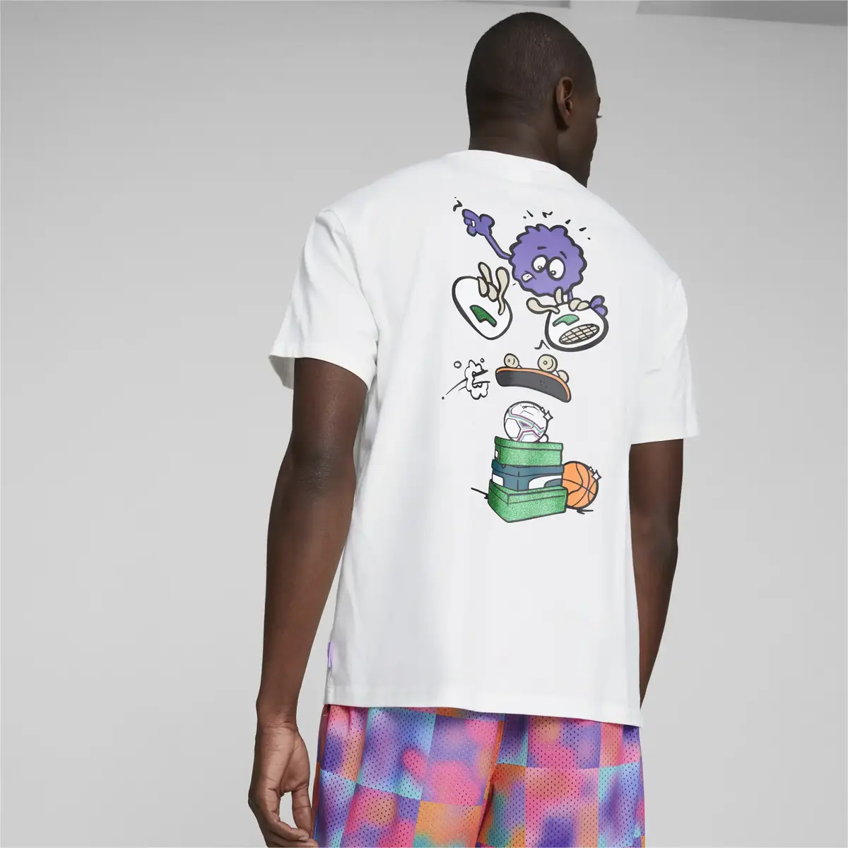 Puma PUMA X 8ENJAMIN Graphic Tee Beyaz Erkek T-Shirt