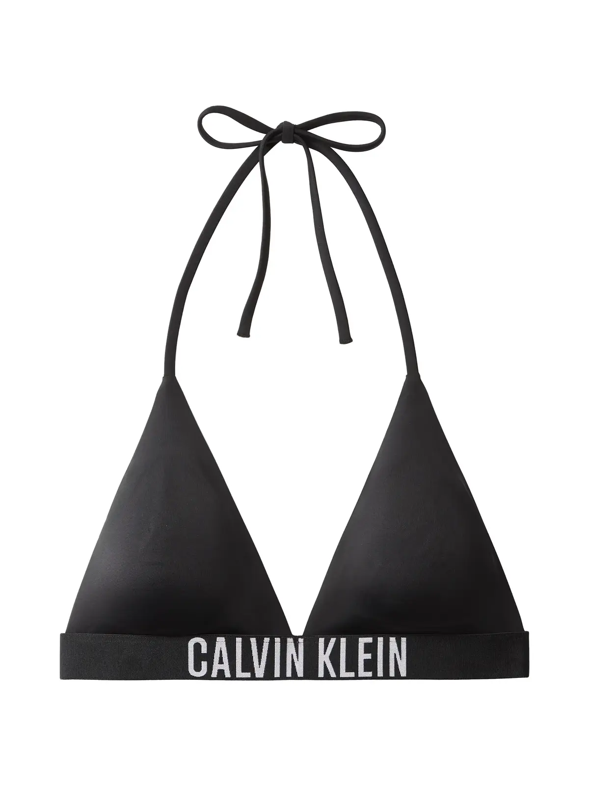 Calvin Klein HALTER TRIANGLE Siyah Askılı Bikini Üst