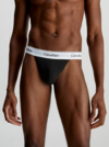 Calvin Klein THONG 3PK, MP1 Erkek Siyah Tanga