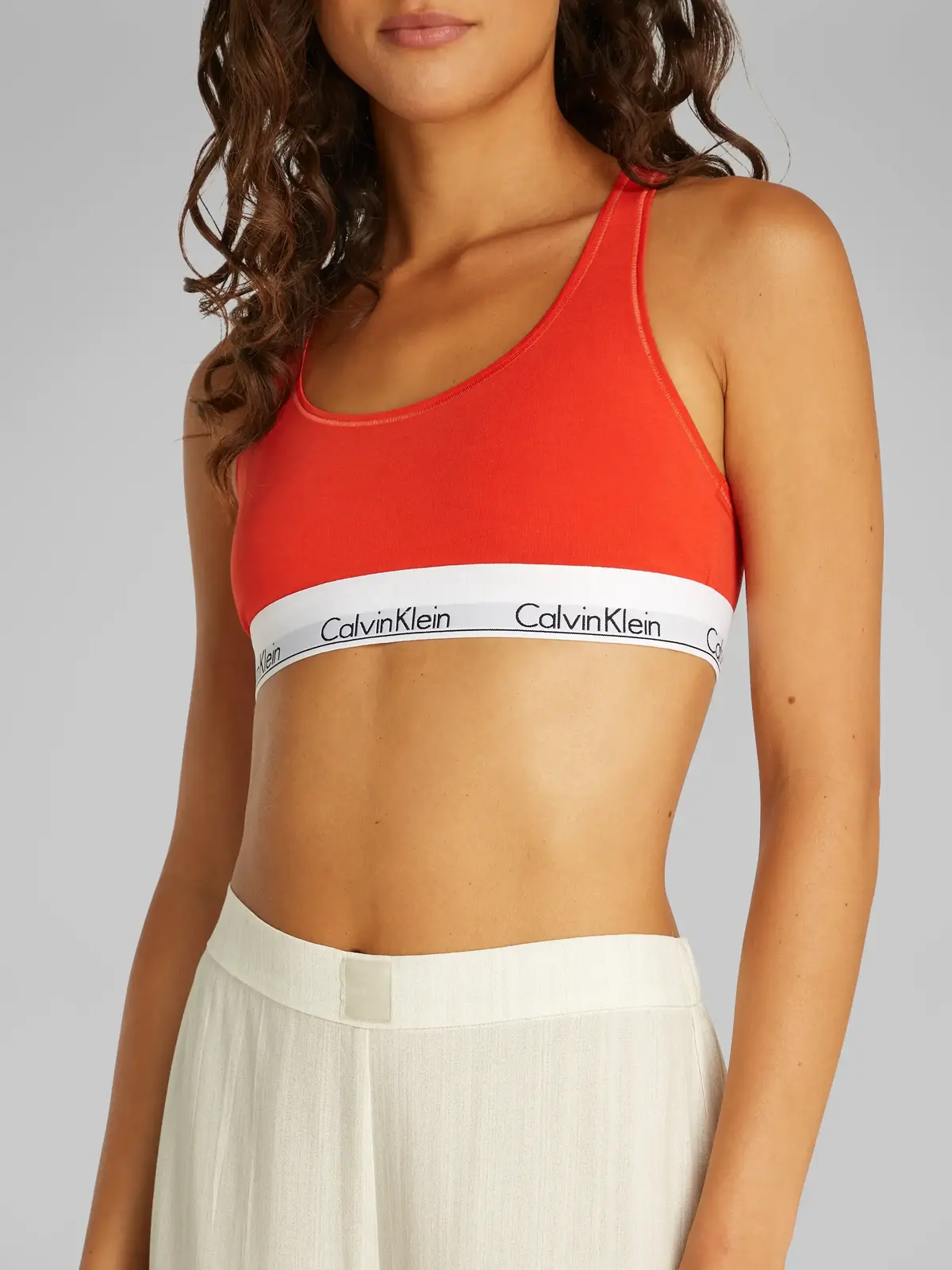 Calvin Klein UNLINED BRALETTE Kırmızı Kadın Bra