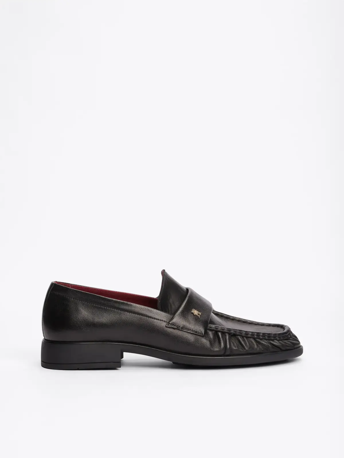 Tommy Hilfiger LOAFER SOFT NAPPA PL, BDS Siyah Kadın Ayakkabı