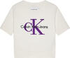 Calvin Klein MONOGRAM SS SWEATER Kadın Beyaz Kazak