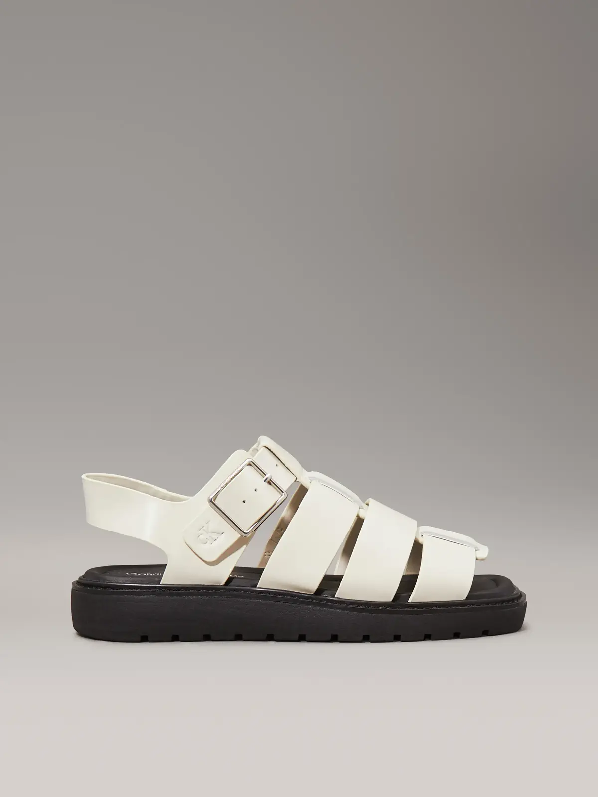 Calvin Klein SQ MOLDED SDL FISHER, AEO Krem Kadın Terlik