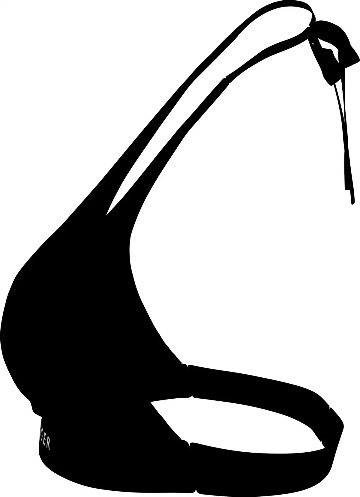 Tommy Hilfiger HALTER RP, BDS Siyah Kadın Bikini Üstü