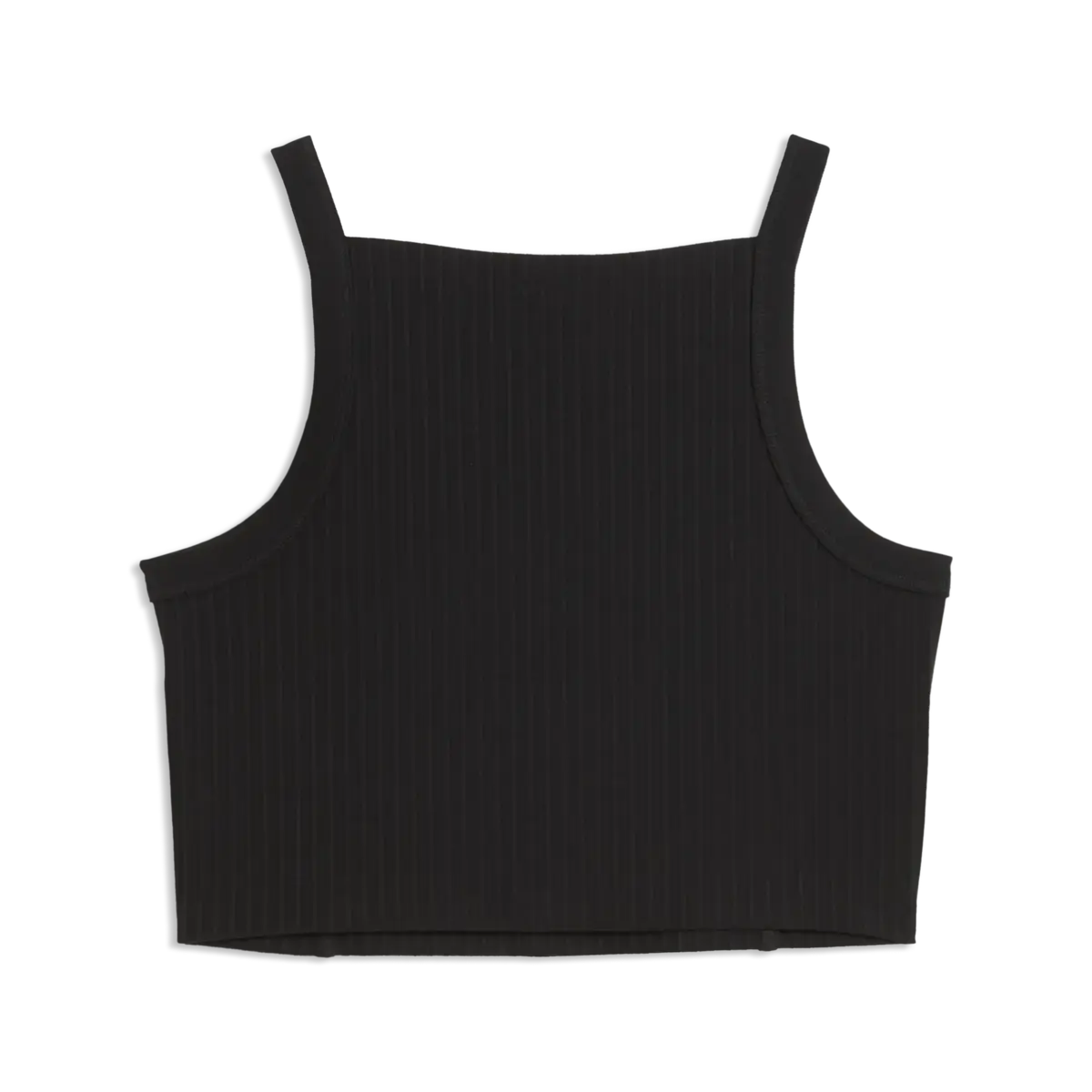 Puma ESS Ribbed Crop Top Siyah Kadın Askılı T-Shirt