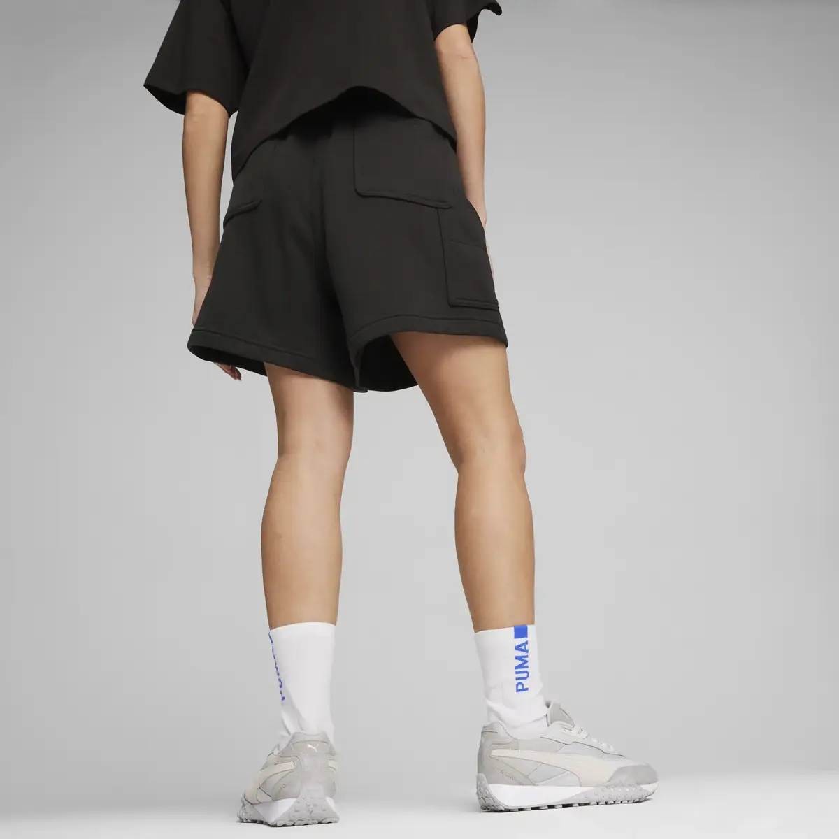 Puma DOWNTOWN High Waist Shorts Siyah Kadın Şort