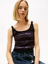 Tommy Hilfiger TJW FAIRISLE CAMI, BDS Siyah Kadın Triko