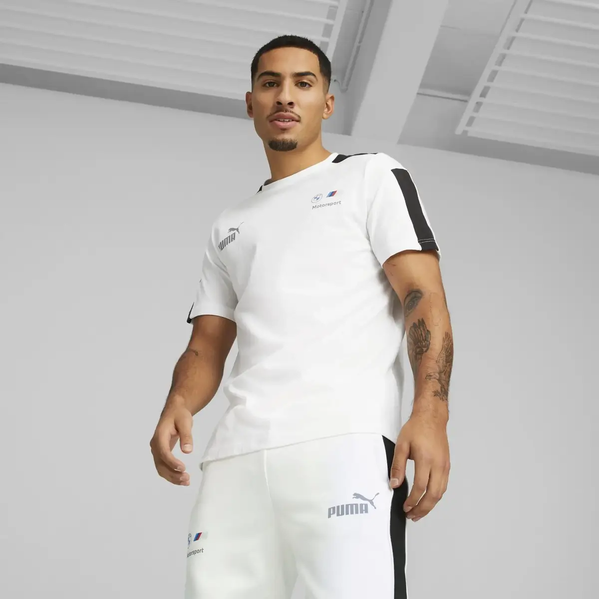 Puma BMW MMS MT7 Tee Beyaz Erkek/Unisex T-Shirt