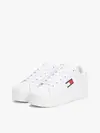 Tommy Hilfiger TJW FLATFORM ESS, YBS Beyaz Kadın Spor Ayakkabı & Sneaker