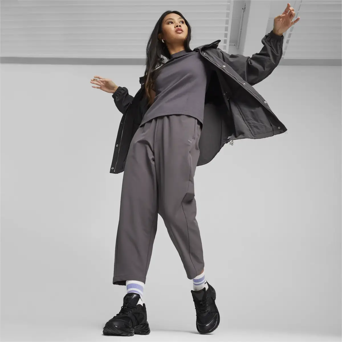 Puma YONA Jacket Gri Kadın Ceket