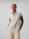 LINEN CKS SS CLASSIC, 3Q0, XXS