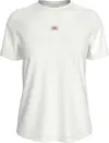 Calvin Klein WOVEN LABEL REGULAR, YAF Beyaz Kadın T-Shirt & Polo