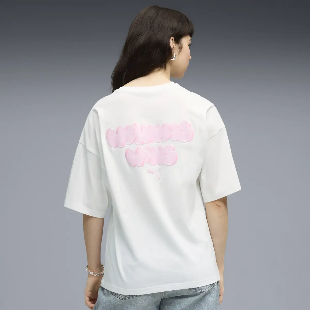PUMA GRAPHICS Tee Beyaz Kadın T-Shirt
