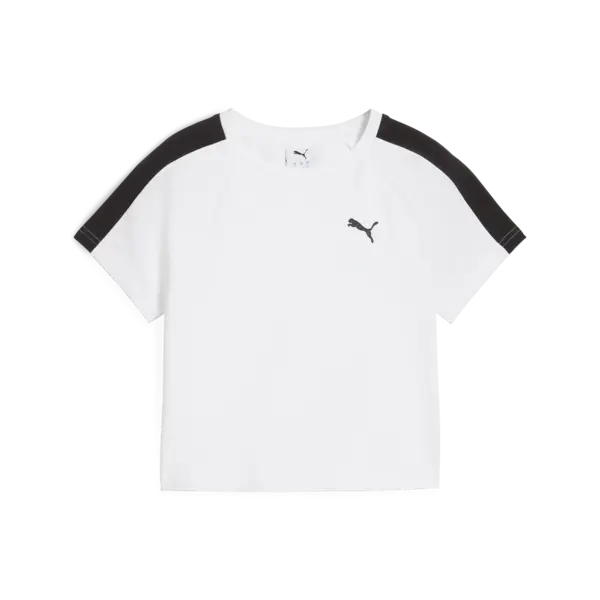 PUMA T7 Baby Tee Beyaz Kadın Crop