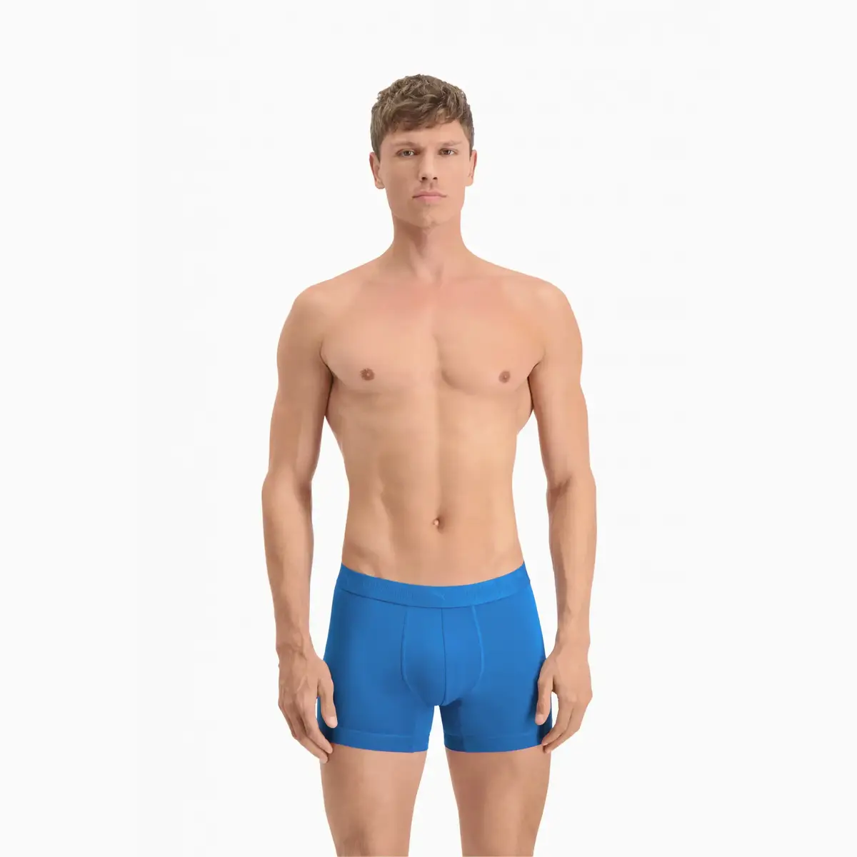 Puma PUMA SPORT MICROFIBER BOXER 2P blue comb Mavi Erkek 2'li Boxer