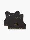 Calvin Klein 2PK BRALETTE Kadın Siyah Bralet
