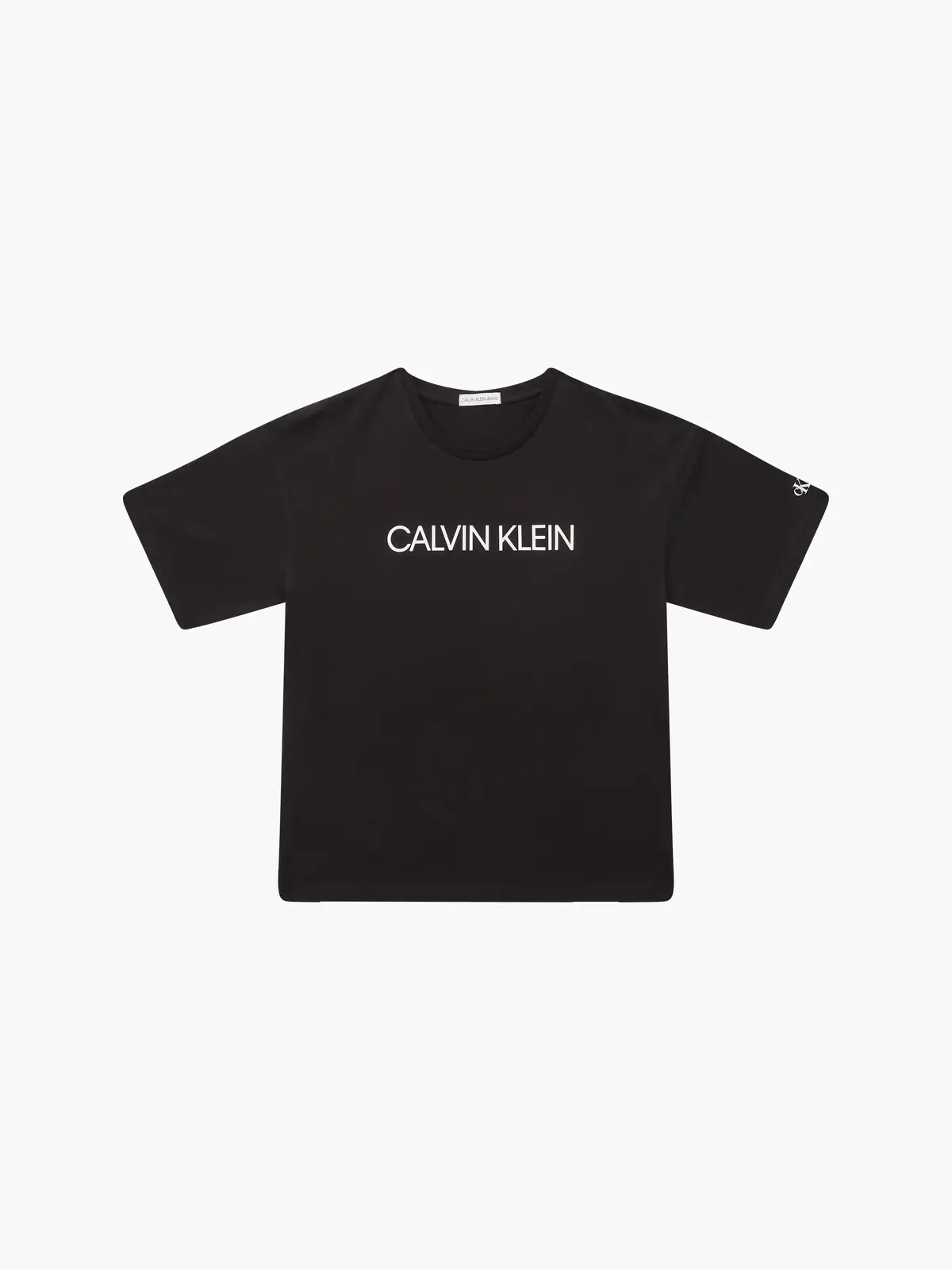 Calvin Klein INSTITUTIONAL LOGO B Kadın Siyah T-Shirt
