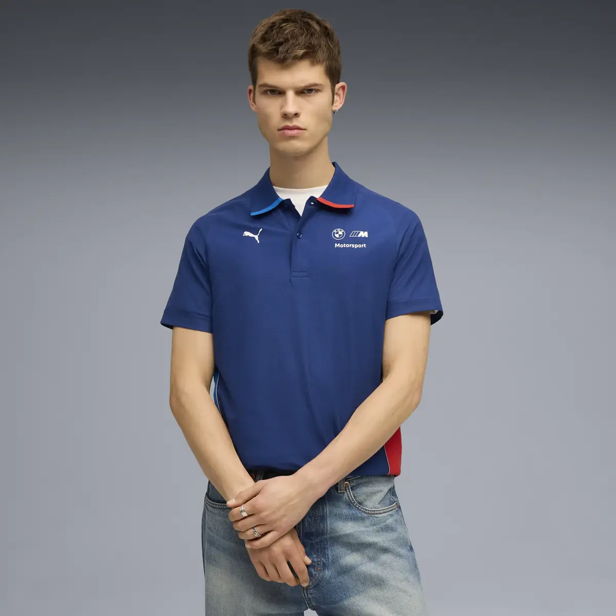 Puma BMW MMS POLO Mavi Erkek T-Shirt & Polo