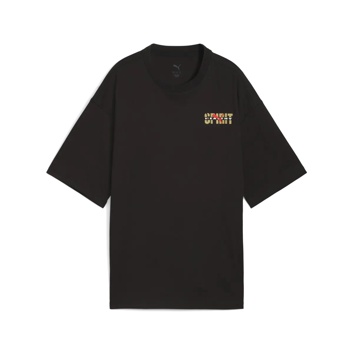 Puma WARDROBE ESS Graphic Tee Siyah Unisex T-Shirt & Polo