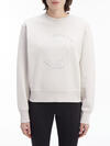 Calvin Klein TONAL EMB GRAPHIC SW Kadın Krem Sweatshirt