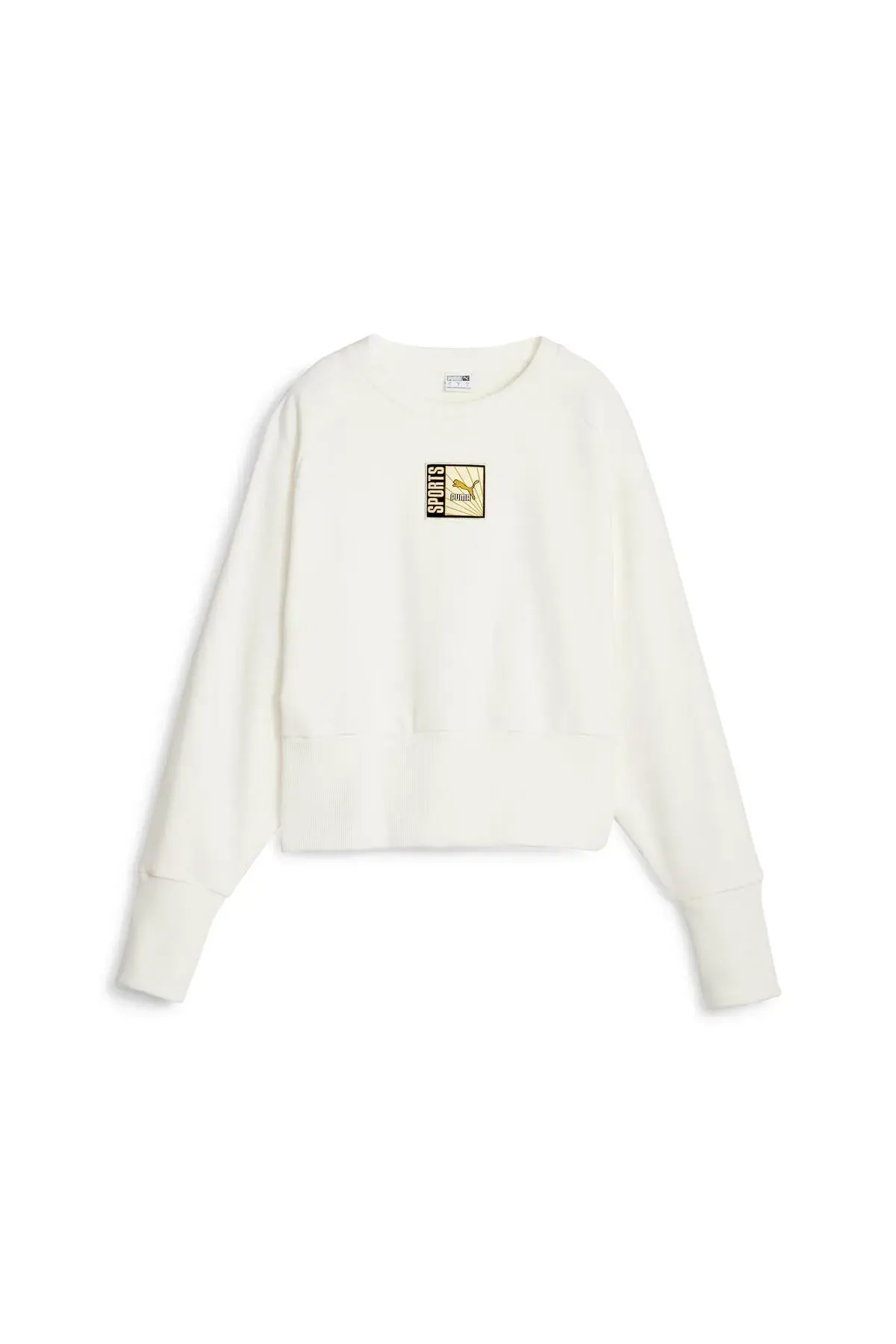 Puma CLASSICS FORWARD HISTORY Crew TR Kırık Beyaz Kadın Sweatshirt