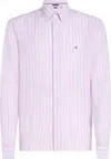 Tommy Hilfiger LINEN ESSENTIAL STRI, 0D1 Pembe Erkek Gömlek