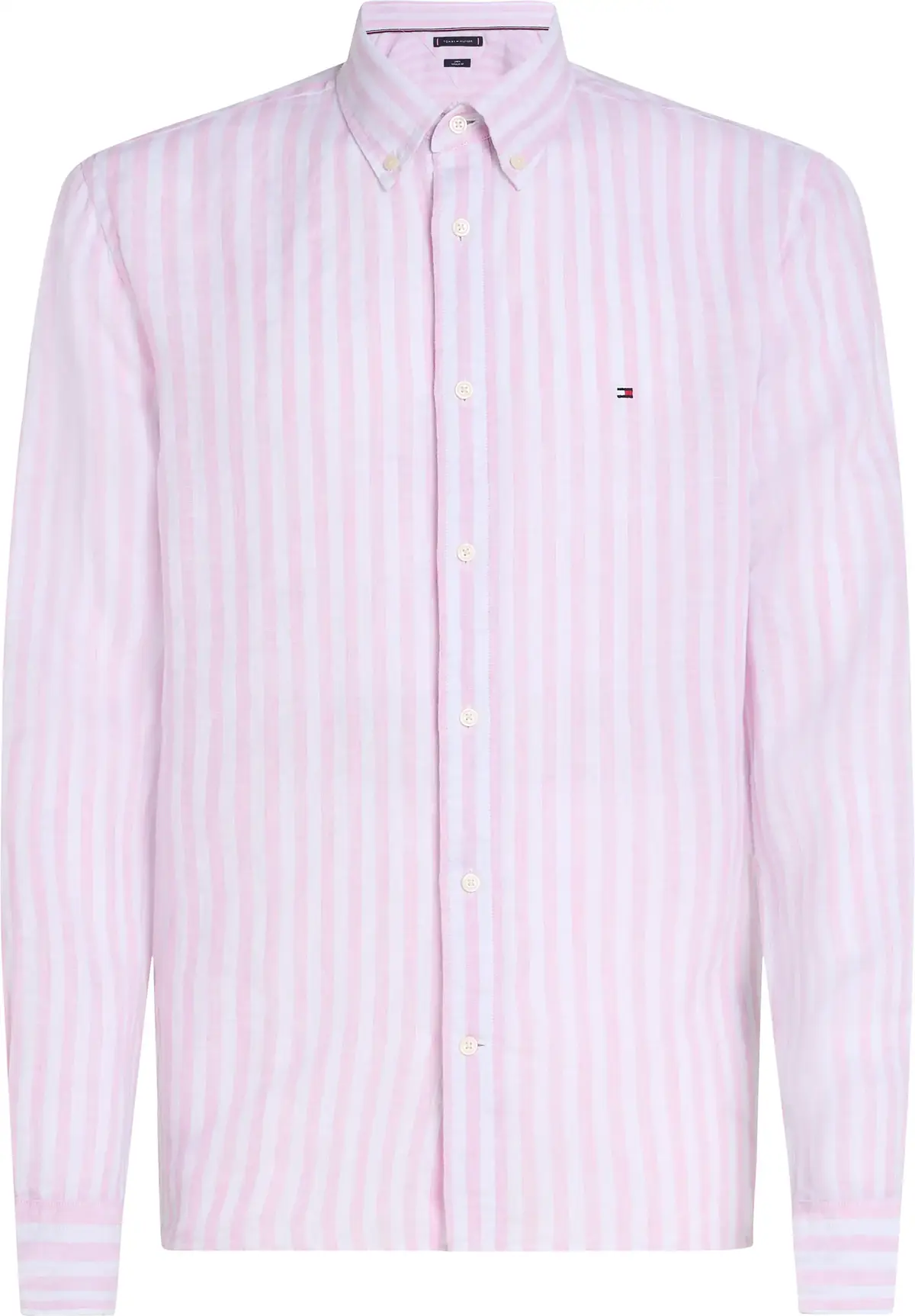 Tommy Hilfiger LINEN ESSENTIAL STRI, 0D1 Pembe Erkek Gömlek