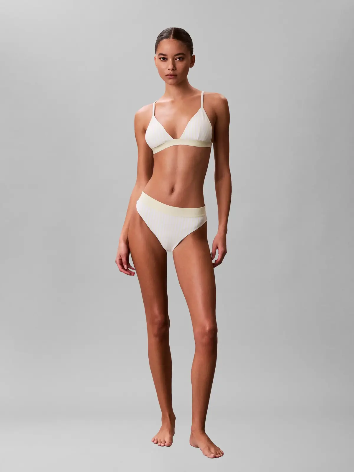 Calvin Klein TRIANGLE Yeşil Üçgen Bikini Üst