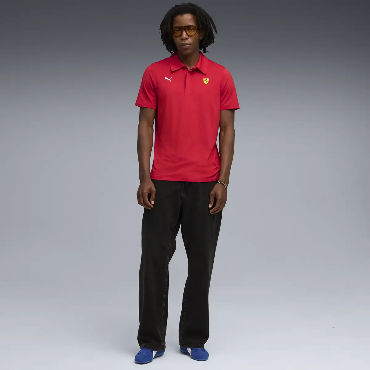 Puma Ferrari Sportswear CS Polo Kırmızı Erkek Polo T-Shirt