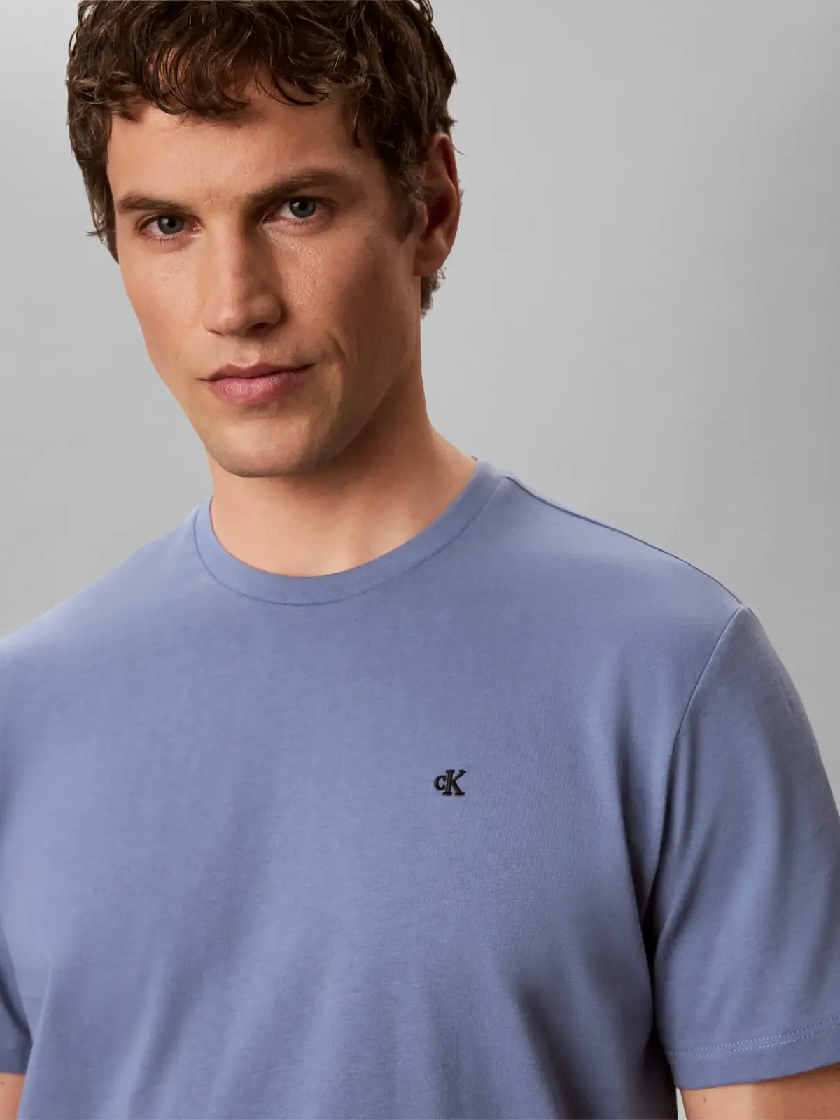 Calvin Klein SS CLASSIC MONOGRAM, C4I Mavi Erkek T-Shirt