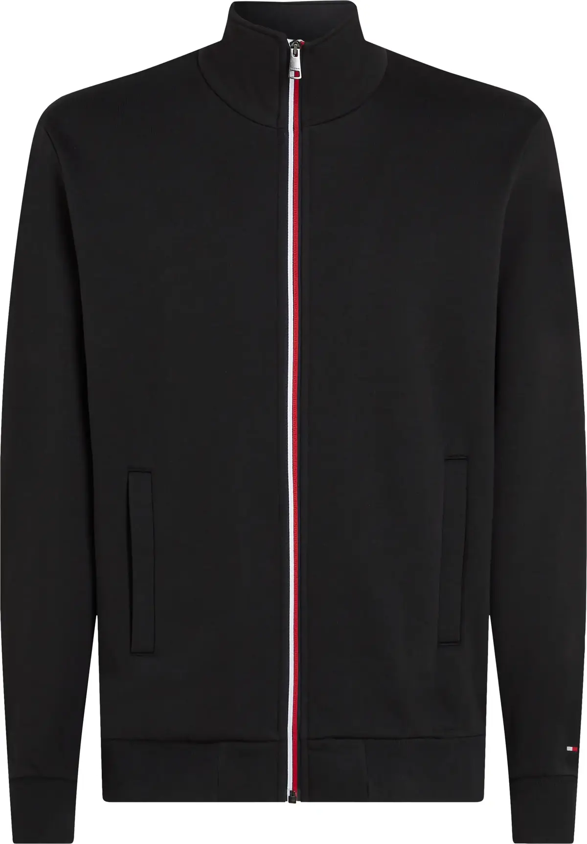 Tommy Hilfiger GLOBAL STRIPE ZIP TH, BDS Siyah Erkek Sweatshirt