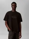 Calvin Klein SS 16S LINEN APPLIQU, UB1 Siyah Erkek T-Shirt