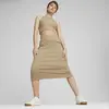 Puma CLASSICS Ribbed Crop Top Kaherengi Kadın Crop T-Shirt