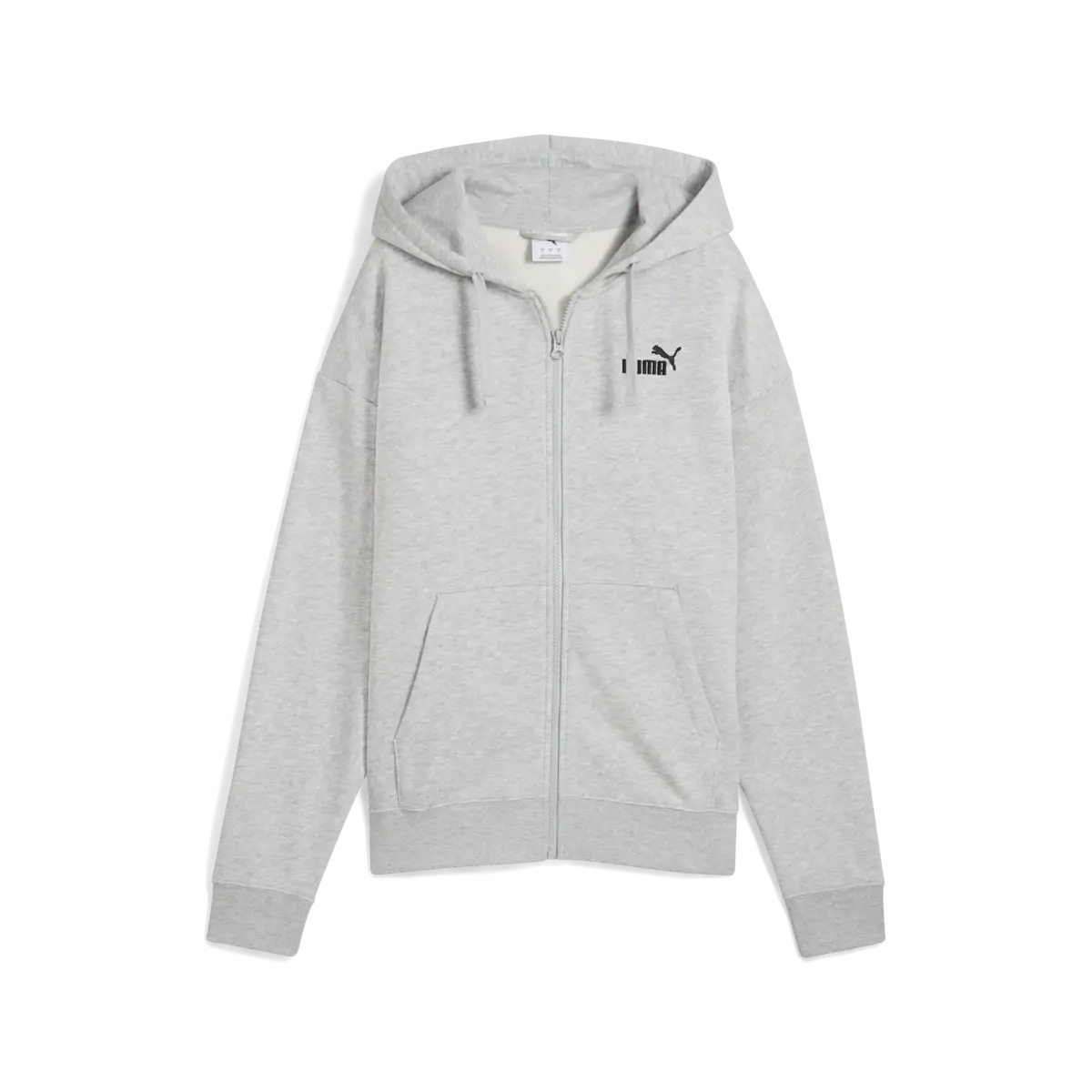 PUMA ESS Comfort Full-Zip Hoodie Gri Kadın Sweatshirt
