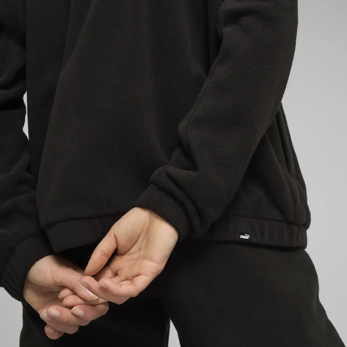 Puma ESS ELEVATED Jacket Siyah Kadın T-Shirt & Polo