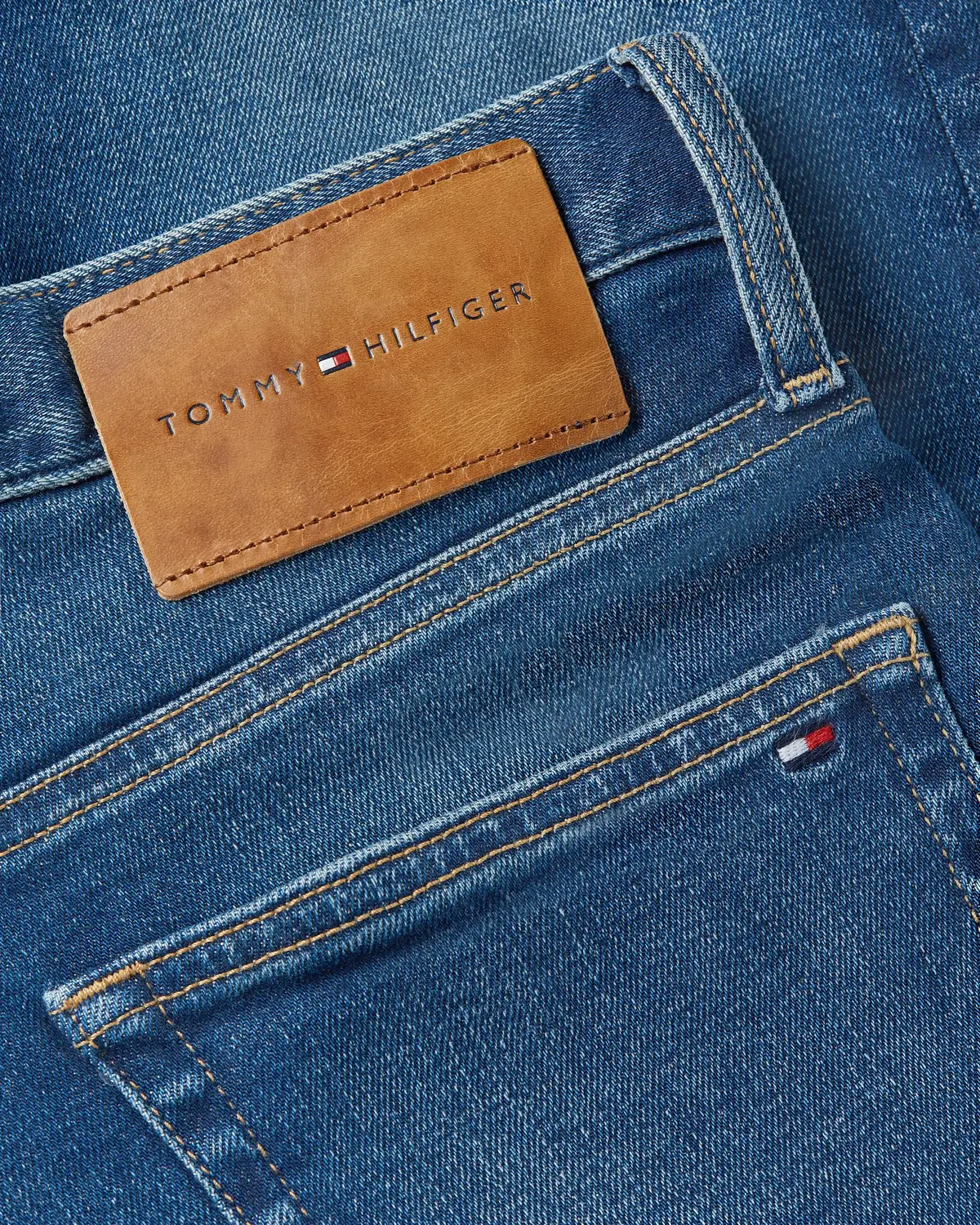 Tommy Hilfiger SLIM BLEECKER PSTR M, 1BA Mavi Erkek Jean Pantolon