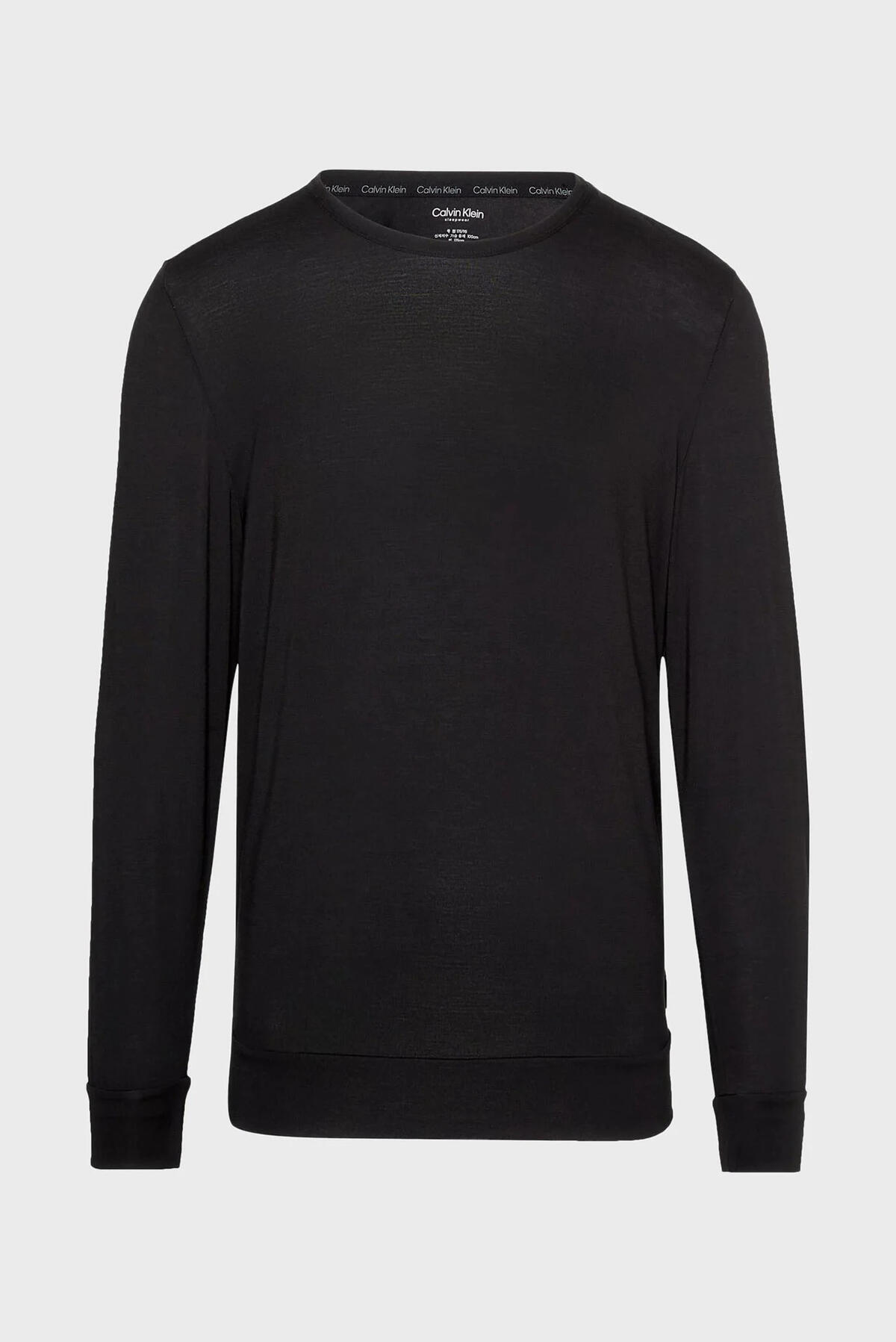 Calvin Klein L/S SWEATSHIRT, P7A Erkek Siyah Sweatshirt