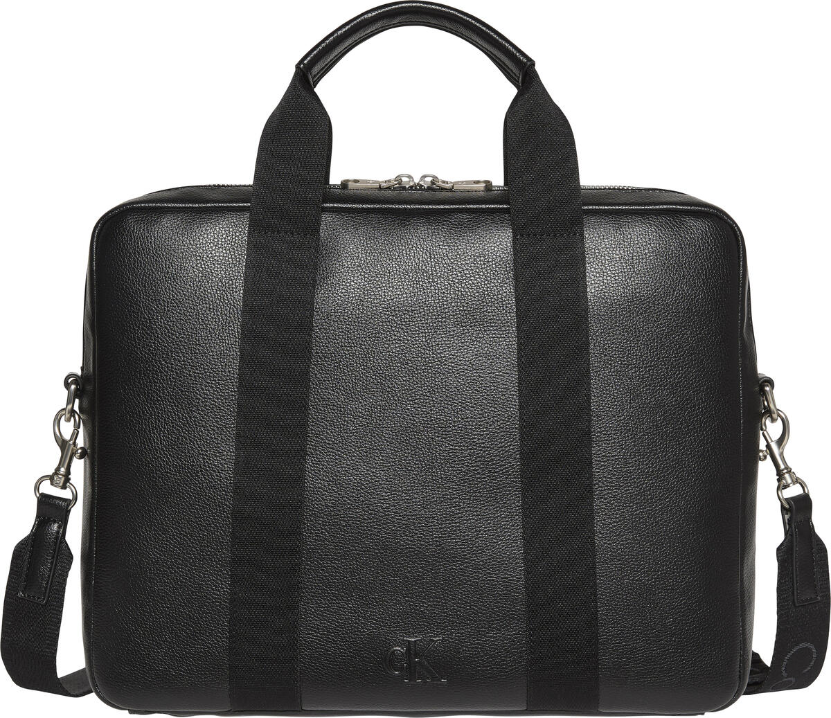 Calvin Klein WEBBING STRAP LAPTOP BAG Siyah Erkek Çanta