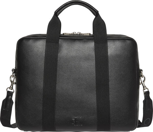 Calvin Klein WEBBING STRAP LAPTOP BAG Siyah Erkek Çanta