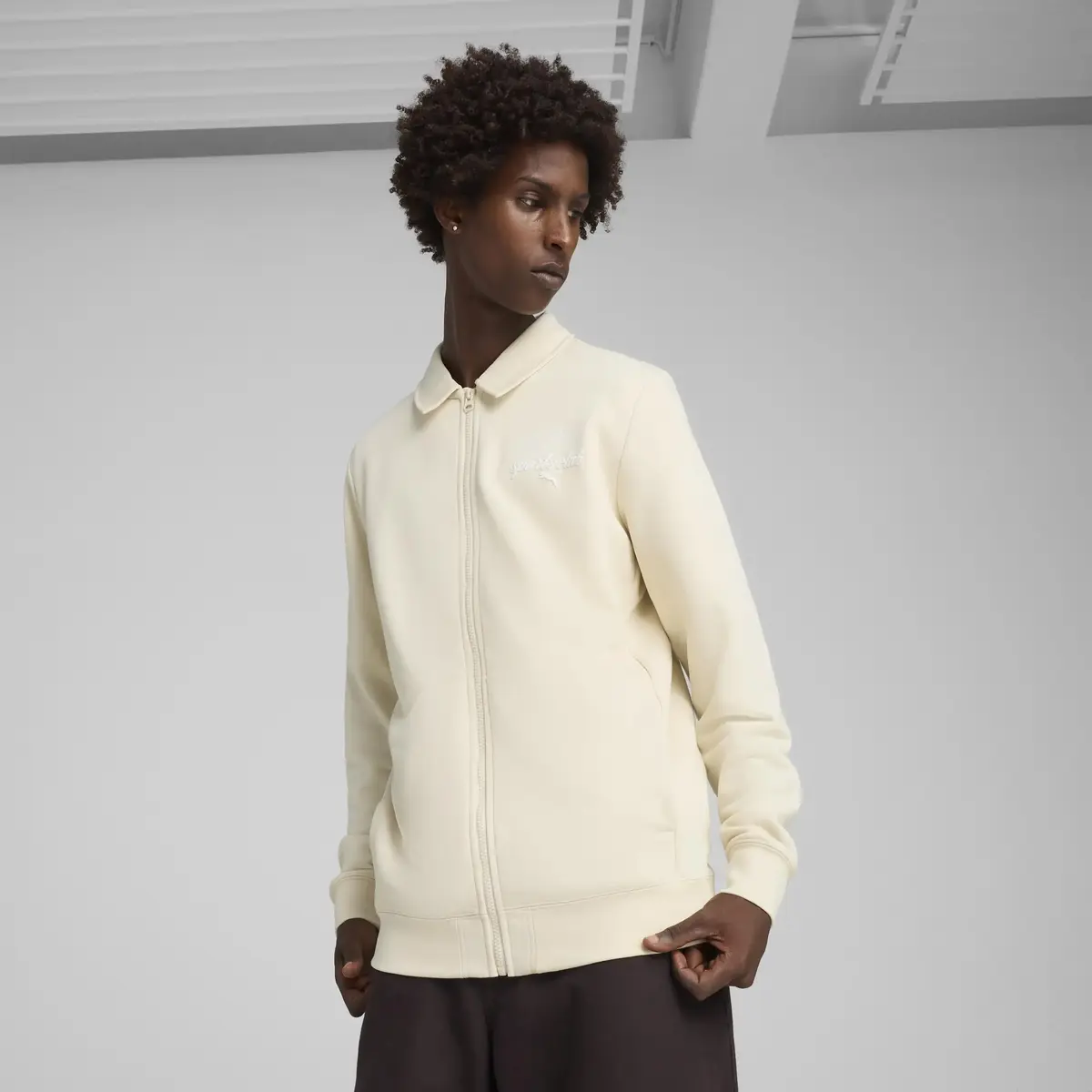 PUMA CLASS Track Jacket Bej Erkek Ceket